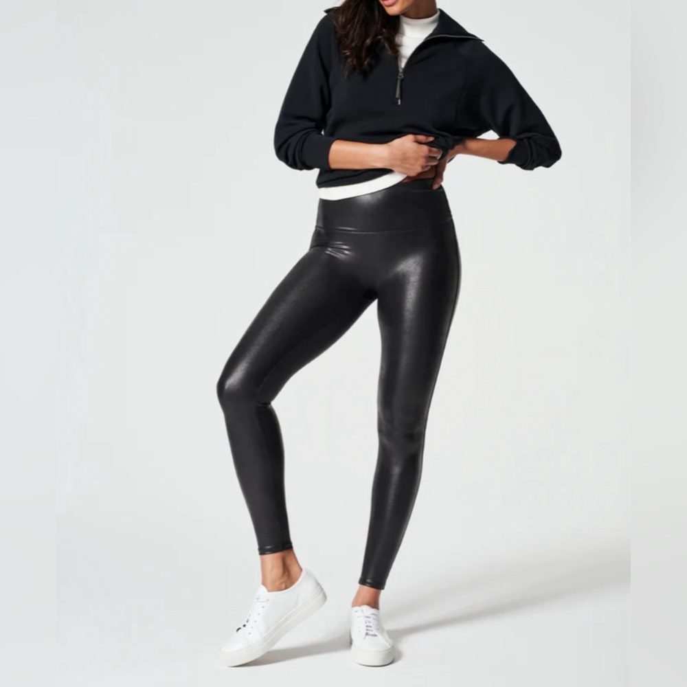 Spanx Faux Leather Leggings, Size S